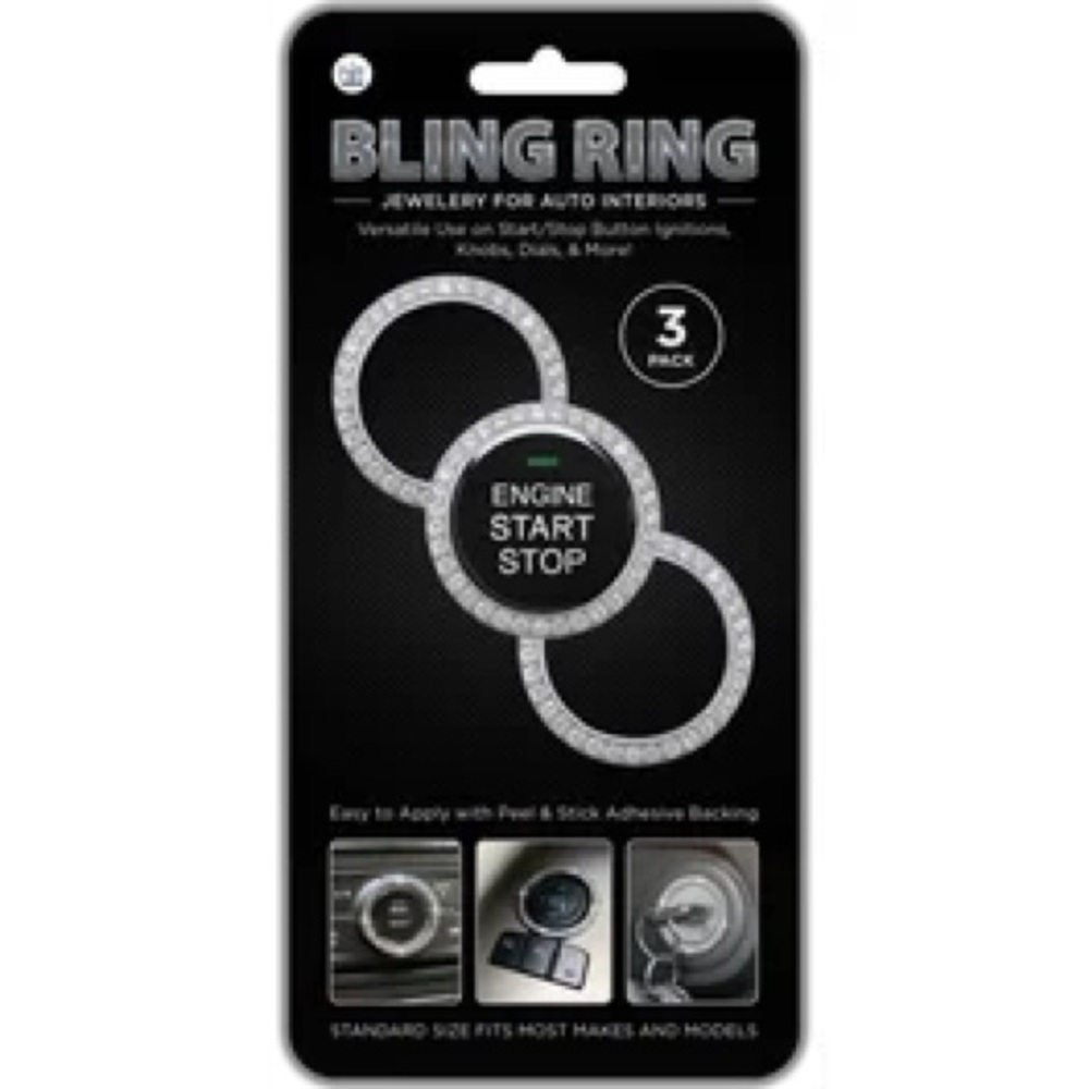 Car bling ring -pack of 3 - Picture 1 of 3